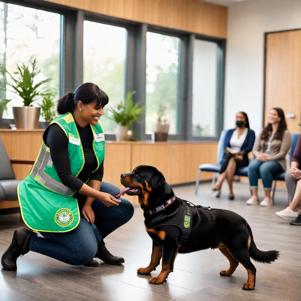 The Role of Rottweilers in Service and Therapy