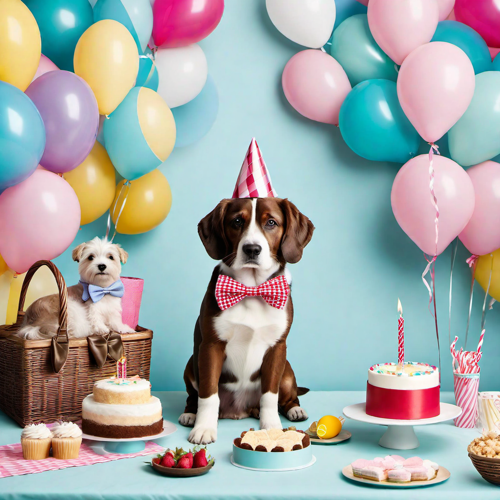 Preppy Themed Birthday Parties for Dogs